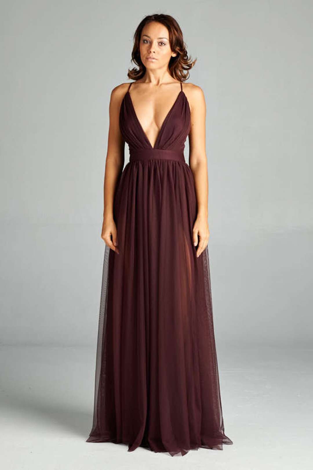 Venta Vestidos Cafes De Noche En Stock